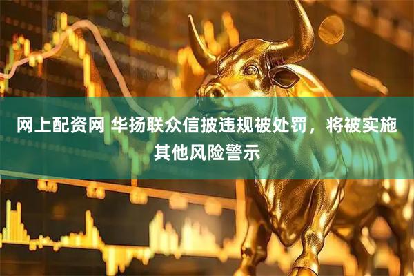 网上配资网 华扬联众信披违规被处罚，将被实施其他风险警示